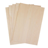 Maxbell 10 Pieces DIY Model Balsa Wood Sheet Wooden Plate Crafts Model 100x200x1.5mm