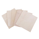Maxbell 10 Pieces DIY Model Balsa Wood Sheet Wooden Plate Crafts Model 100x100x1.5mm