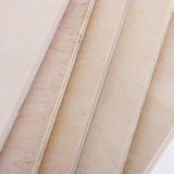 Maxbell 10 Pieces DIY Model Balsa Wood Sheet Wooden Plate Crafts Model 100x100x1.5mm