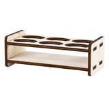 Maxbell Wooden Paint Rack Stand Storage Shelf Holder for DIY Art Painting Tool 6 hole