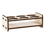 Maxbell Wooden Paint Rack Stand Storage Shelf Holder for DIY Art Painting Tool 6 hole