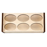 Maxbell Wooden Paint Rack Stand Storage Shelf Holder for DIY Art Painting Tool 6 hole