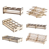 Maxbell Wooden Paint Rack Stand Storage Shelf Holder for DIY Art Painting Tool 6 hole