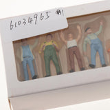 Maxbell 6pcs 1/50 Characters Little Figures People Street Road Scenery Colorful -B