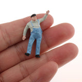 Maxbell 6pcs 1/50 Characters Little Figures People Street Road Scenery Colorful -B