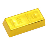 Maxbell 1x Fake Gold Bullion Bar Paperweight Door Stop for Childen Kids Toy Gift