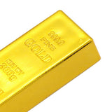 Maxbell 1x Fake Gold Bullion Bar Paperweight Door Stop for Childen Kids Toy Gift