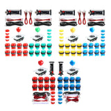 Maxbell 2-Player LED Arcade DIY Kit for USB PC Game DIY & Raspberry Pi  Red Blue