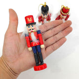 Maxbell 6pcs Christmas Nutcracker Ornaments Set Wooden Figures Soldier Puppet Toy