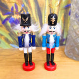 Maxbell 6pcs Christmas Nutcracker Ornaments Set Wooden Figures Soldier Puppet Toy