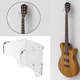 Maxbell Wall Mounted Guitar Hanger Stand for Hanging Guitar Save Space Clear