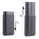 Maxbell 1pc Black Cedar Wood Lined Travel Cigar Holder Protective Holding 3 Cigars