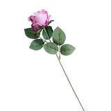 Elegant Artificial Flowers Rosaceae Rose Bouquet Decoration Dark Pink