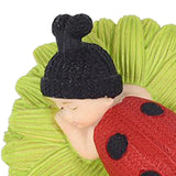 Mini Baby Statues Doll Home Decoration Ornaments Collectible Ladybird Baby