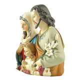 Maxbell 1pc 5 Inch Holy Family Statue Religious Christmas Sculptures Decoration