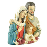 Maxbell 1pc 5 Inch Holy Family Statue Religious Christmas Sculptures Decoration