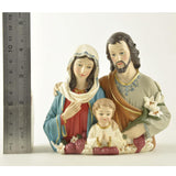 Maxbell 1pc 5 Inch Holy Family Statue Religious Christmas Sculptures Decoration