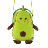 Cute Kawaii Avocado Plush Crossbody Bag Shoulder Bag Purse Shoulder Bag 23cm