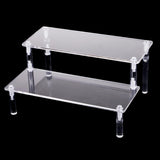 Acrylic Display Stand Riser for Jewelry Models Toys Storage, Stand (Color : 2 Tiers Widh 30x20cm