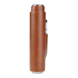 Maxbell Cattlehide Pocket Cigar Holder Storage Carrying Case Humidor W/ Cigar Cutter