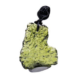 Maxbell Moldavite Crystal Stone Necklace Irregular Meteorite Pendant with Lanyard 5-10g