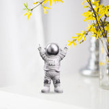 Cute Spaceman Statue Astronaut Sculpture Gifts Hotel Nursery Decor Crafts silver victory