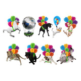 Car Hanging Pendant Ornaments with Colorful Balloons Leopard