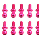 Maxbell RC Car Ball Head Screws for Sakura D5 Sport Car Hobby Model Replacement pink