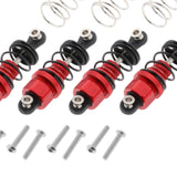 Maxbell 4x Metal Shock Absorber for TT01 TT02 1:10 RC On-Road Drift Car Red