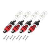 Maxbell 4x Metal Shock Absorber for TT01 TT02 1:10 RC On-Road Drift Car Red