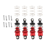 Maxbell 4x Metal Shock Absorber for TT01 TT02 1:10 RC On-Road Drift Car Red