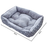 Maxbell Dog Bed Pet Bed Warm Comfortable Bed Nest House for Cat Dog  Grey Star M