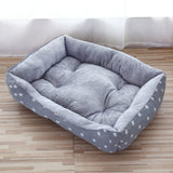 Maxbell Dog Bed Pet Bed Warm Comfortable Bed Nest House for Cat Dog  Grey Star M