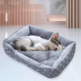 Maxbell Dog Bed Pet Bed Warm Comfortable Bed Nest House for Cat Dog  Grey Star M