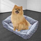 Maxbell Dog Bed Pet Bed Warm Comfortable Bed Nest House for Cat Dog  Grey Star M