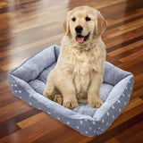 Maxbell Dog Bed Pet Bed Warm Comfortable Bed Nest House for Cat Dog  Grey Star M