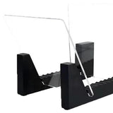 Maxbell Modern Vinyl Record Holder with Acrylic Ends Display Stacks Up To 10 Record black