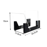 Maxbell Modern Vinyl Record Holder with Acrylic Ends Display Stacks Up To 10 Record black