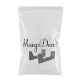 Maxbell Modern Vinyl Record Holder with Acrylic Ends Display Stacks Up To 10 Record black