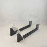 Maxbell Modern Vinyl Record Holder with Acrylic Ends Display Stacks Up To 10 Record black