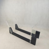 Maxbell Modern Vinyl Record Holder with Acrylic Ends Display Stacks Up To 10 Record black