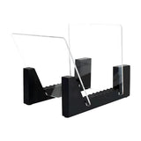 Maxbell Modern Vinyl Record Holder with Acrylic Ends Display Stacks Up To 10 Record black
