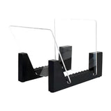 Maxbell Modern Vinyl Record Holder with Acrylic Ends Display Stacks Up To 10 Record black