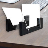Maxbell Modern Vinyl Record Holder with Acrylic Ends Display Stacks Up To 10 Record black
