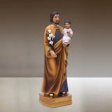 Maxbell 8 Inch St. Joseph and Child Jesus Statues Figurines Home Tabletop Decor