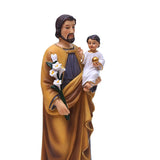 Maxbell 8 Inch St. Joseph and Child Jesus Statues Figurines Home Tabletop Decor