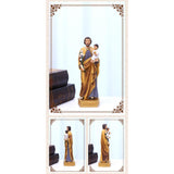 Maxbell 8 Inch St. Joseph and Child Jesus Statues Figurines Home Tabletop Decor
