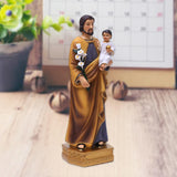 Maxbell 8 Inch St. Joseph and Child Jesus Statues Figurines Home Tabletop Decor