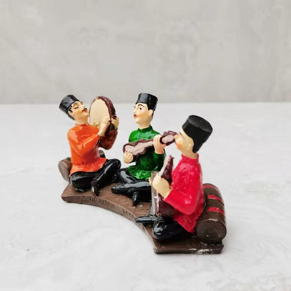 Craft Miniature Drama Actor Exquisite Resin Garden Statue Sculpture Decor