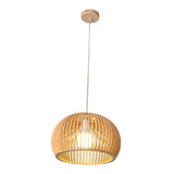 Maxbell Natural Wooden Pendant Light Corridor Ceiling Lighting Handmade Hanging Lamp C